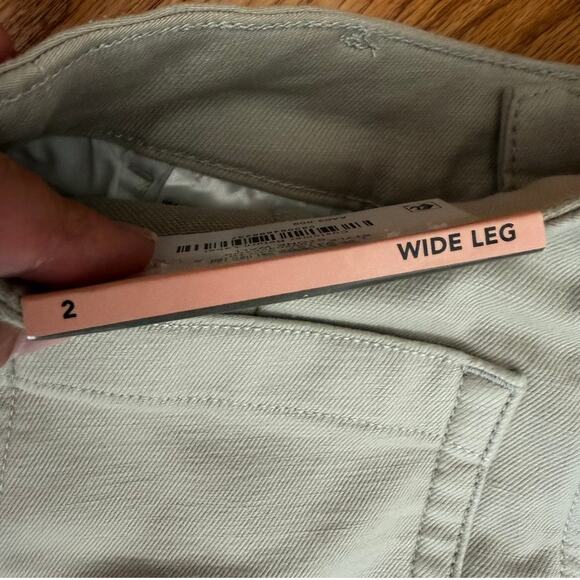 STYLE&CO Cropped Wide Leg Pants Size 2 Stone Beige Mid Rise NWT Casual Chic - Picture 6 of 6